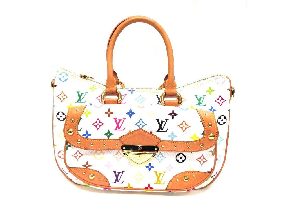 LOUIS VUITTON Rita Multicolor Blanc White Noir Black SS